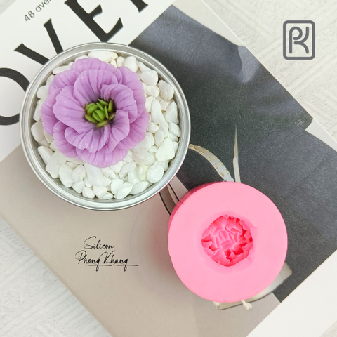Khuôn silicon hoa mẫu đơn