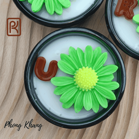 Khuôn silicon 4d làm rau câu hoa cúc họa mi