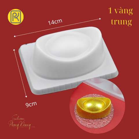 Khuôn rau câu 1 thỏi vàng nhỏ