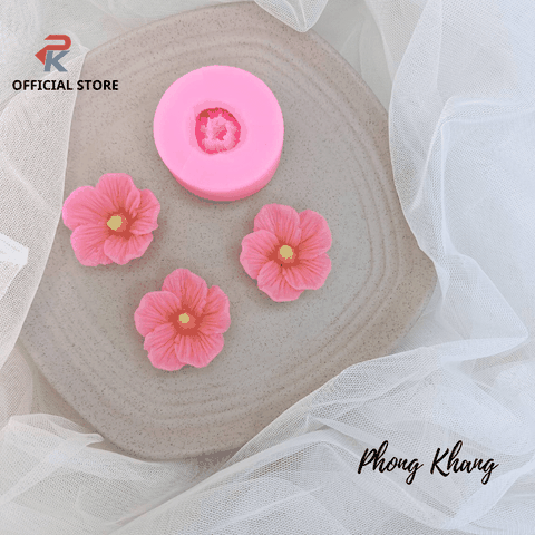 Khuôn silicon 4d hoa đào nhật