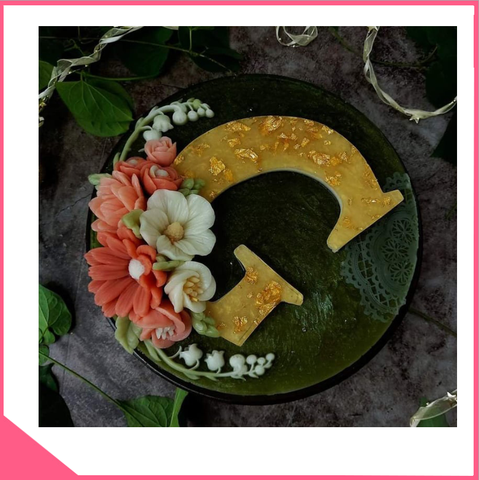 Mica chữ rau câu alphabet - chữ G