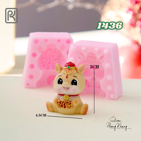 Khuôn silicon ngựa chiêu tài