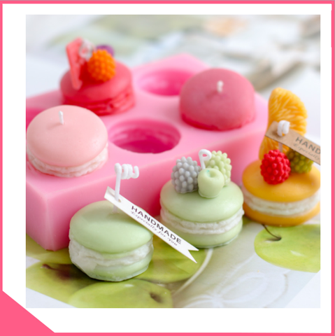 Khuôn silicon 4d bánh maccaron