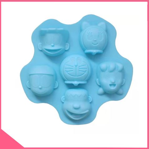 Khuôn silicon làm rau câu nhân vật doremon