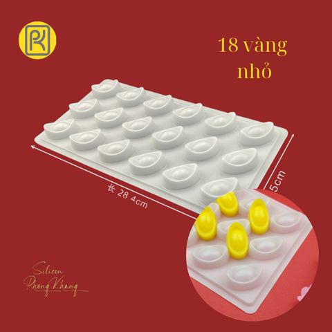 Khuôn rau câu 18 thỏi vàng