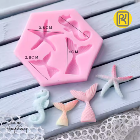 Khuôn silicon đuôi tiên cá