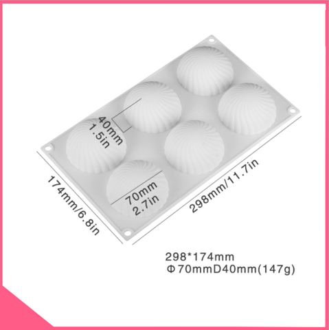 Khuôn silicon  làm pudding hình tròn xoắn