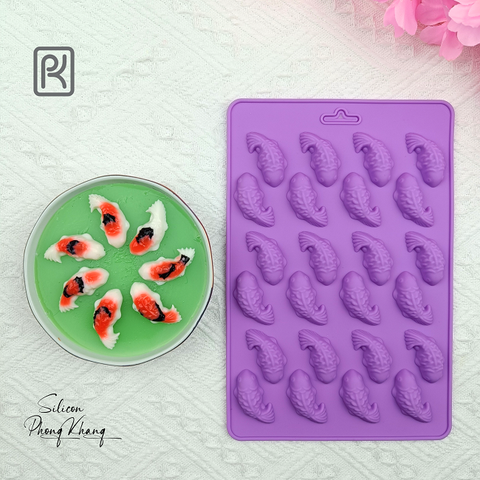 Khuôn silicon cá koi