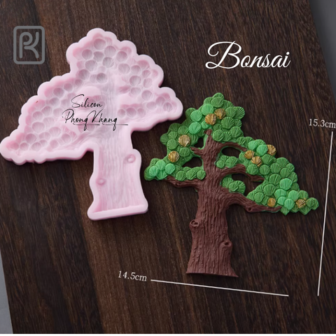 Khuôn silicon cây bonsai lớn