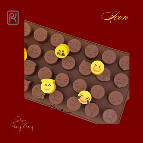Khuôn silicon hình mặt cười