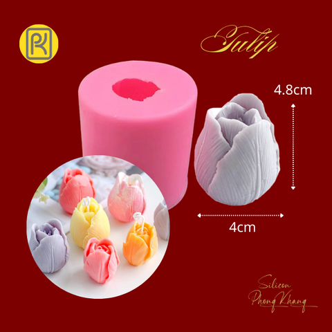 Khuôn silicon hoa tulip