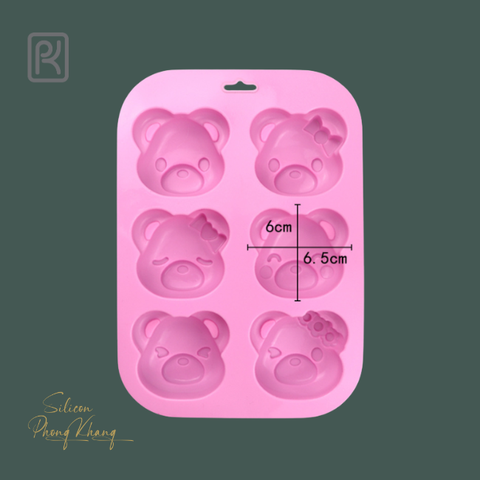 Khuôn silicon gấu teddy
