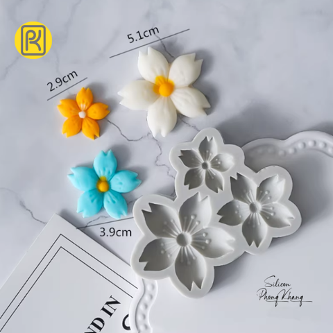 Khuôn silicon hoa anh đào