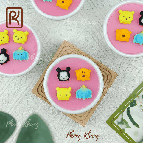 Khuôn silicon hình gấu Pooh, voi Dumbo và chuột Mickey