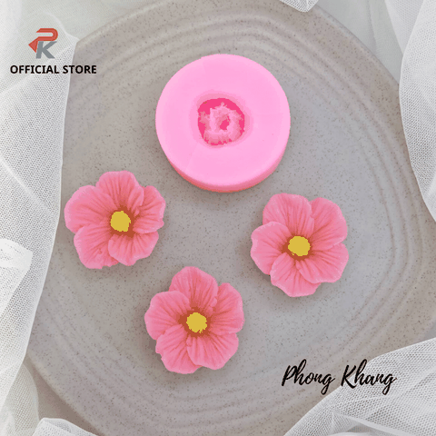 Khuôn silicon 4d hoa đào nhật