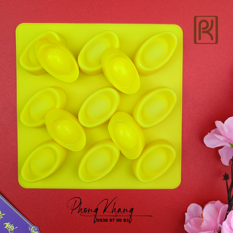 Khuôn silicon làm rau câu thỏi vàng nhỏ