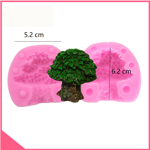 Khuôn silicon 4d làm rau câu cây cổ thụ