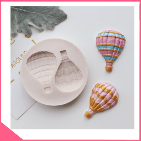 Khuôn silicon 3d 🐳 hàng loại 1 🐳 làm fondant kinh khí cầu