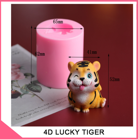 Khuôn silicon 4d hình con cọp