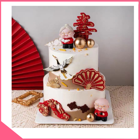 Khuôn silicon 3d làm rau câu hình cây quạt trung hoa