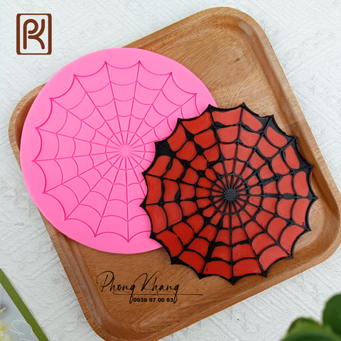 Khuôn silicon làm rau câu hình mạng nhện