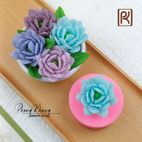 Khuôn silicon 4d làm rau câu hoa hồng thái nhỏ