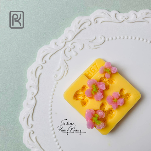 Khuôn silicon 4 hoa phi yến