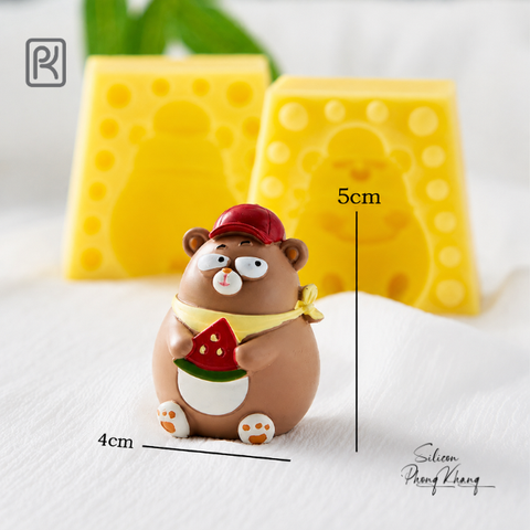 Khuôn silicon hình gấu