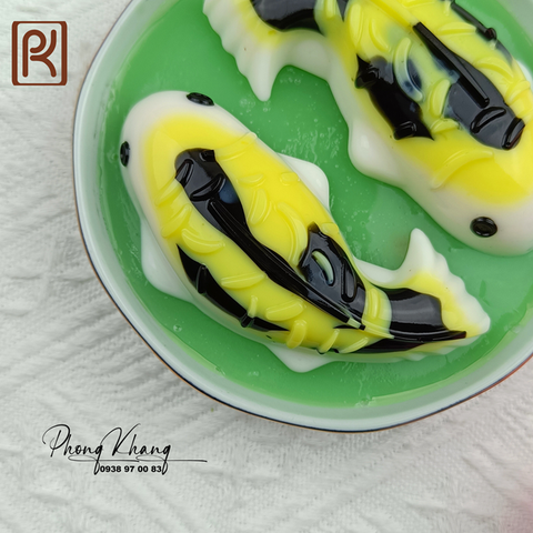 Khuôn silicon làm rau câu hình cá chép koi