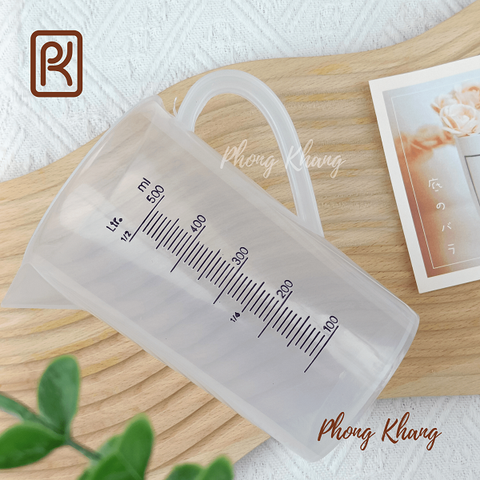Ly pha chế dung tích 500ml dùng đong rau câu