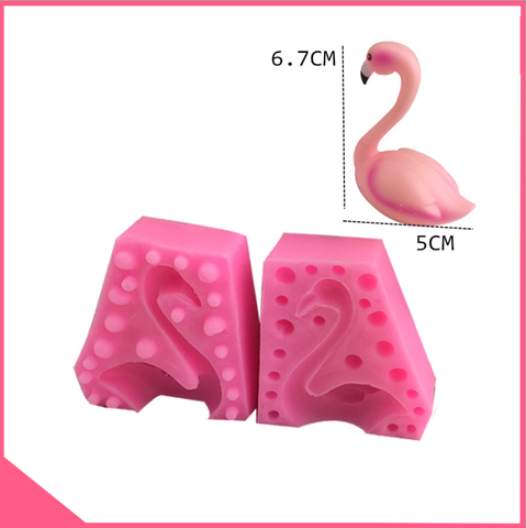 Khuôn 4d silicon hồng hạc