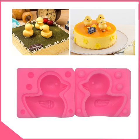 Khuôn silicon 4d hình vịt con