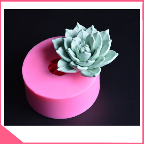 Khuôn silicon 4d làm rau câu hoa sen phật bà