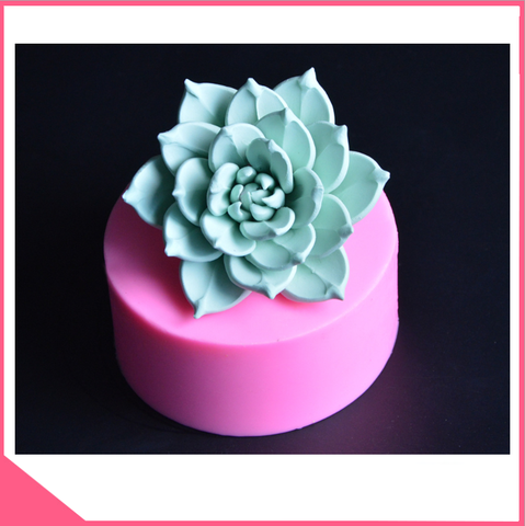 Khuôn silicon 4d làm rau câu hoa sen phật bà