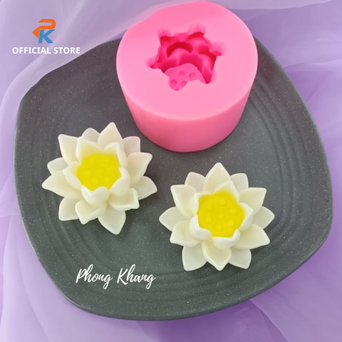 Khuôn silicon 4d làm rau câu hoa sen