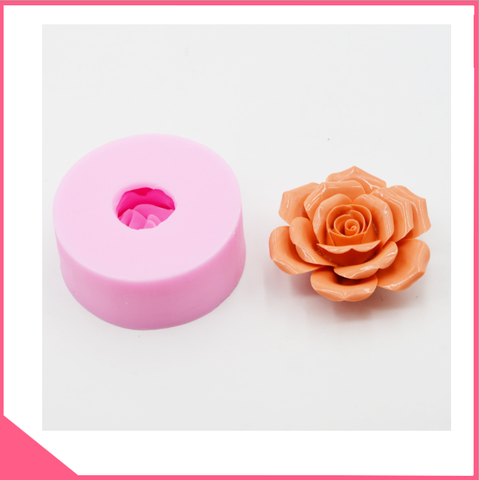 Khuôn silicon 4d làm rau câu hoa hồng