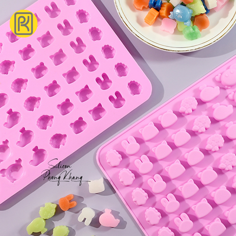 Khuôn silicon kẹo dẻo khủng long