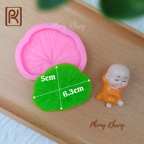 Khuôn silicon lá sen vừa