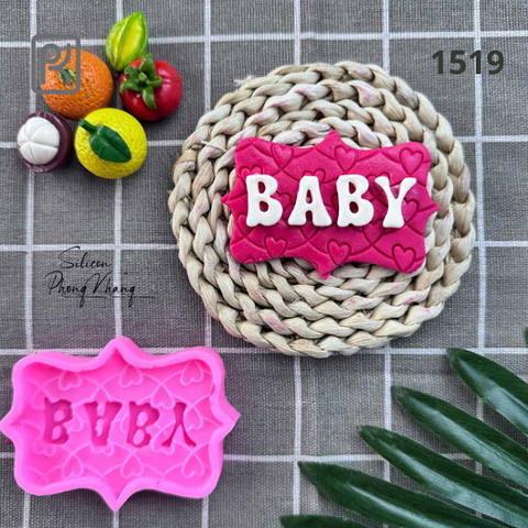 Khuôn silicon chữ baby