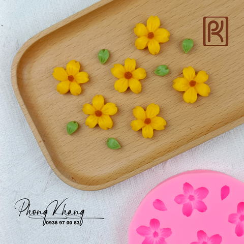 Khuôn silicon làm rau câu hoa mai