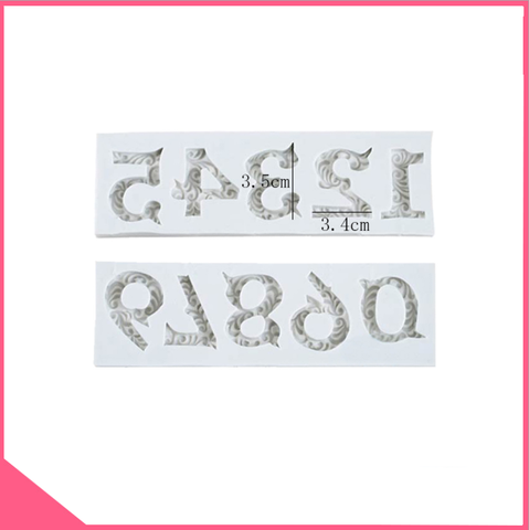 Combo 2 khuôn silicon 3d làm rau câu con số từ 0 đến 9