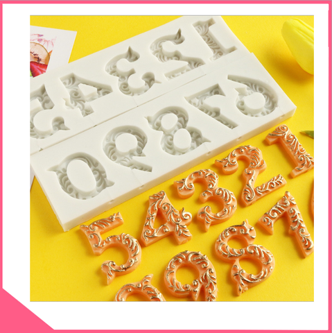 Combo 2 khuôn silicon 3d làm rau câu con số từ 0 đến 9