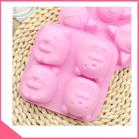 Khuôn silicon àm rau câu con chuột hamster