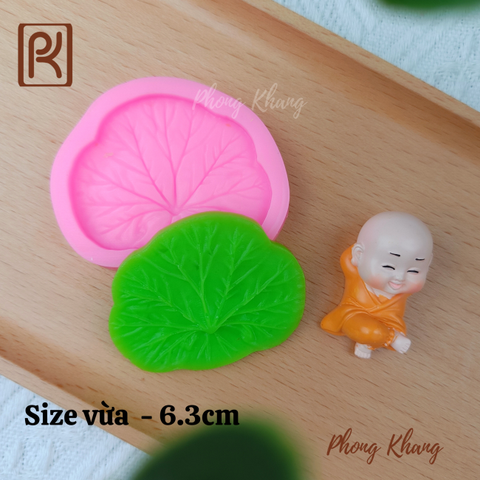 Khuôn silicon lá sen vừa