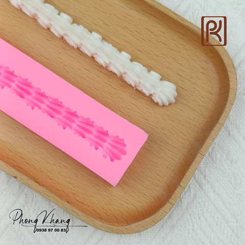 Khuôn silicon làm rau câu hình viền bánh kem xoắn ốc