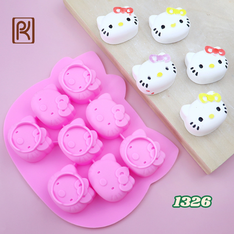 Khuôn silicon mèo Hello Kitty