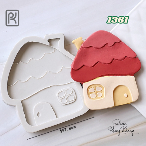 Khuôn silicon ngôi nhà nấm