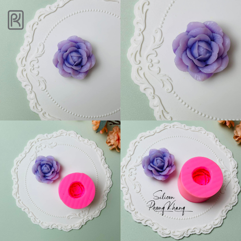 Khuôn silicon hoa hồng