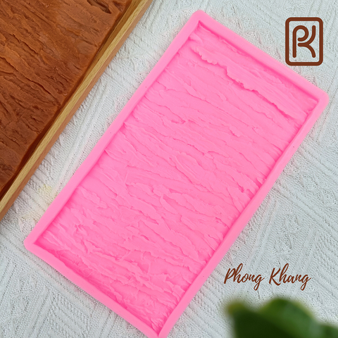 Khuôn silicon ốp thành bánh vân gỗ