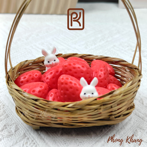 Khuôn 4d hình trái dâu tây